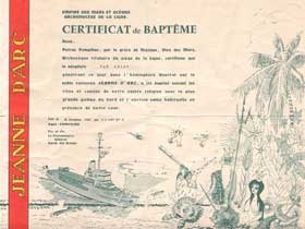 Certificat de baptême